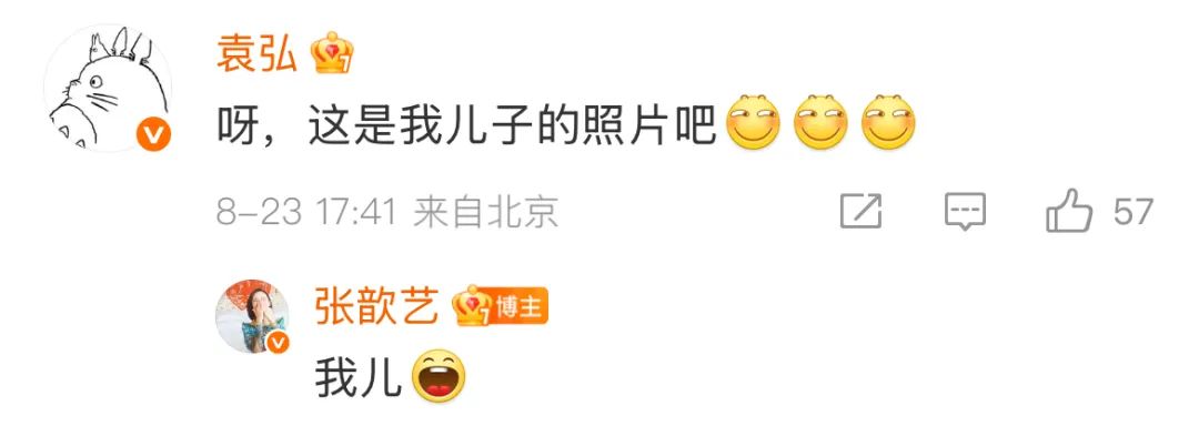 张歆艺晒袁弘儿时照为其庆生:我永远的小朋友